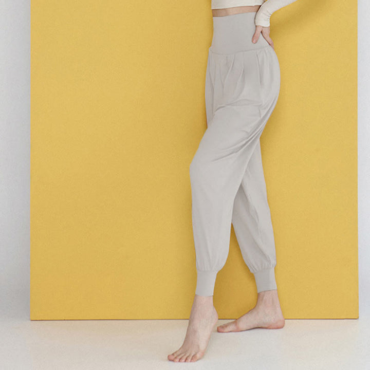 Buddha Stones Casual Plain High Waist Quick Drying Women's Leica Pants With Pockets - image 38