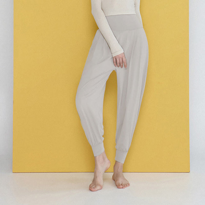 Buddha Stones Casual Plain High Waist Quick Drying Women's Leica Pants With Pockets - image 39