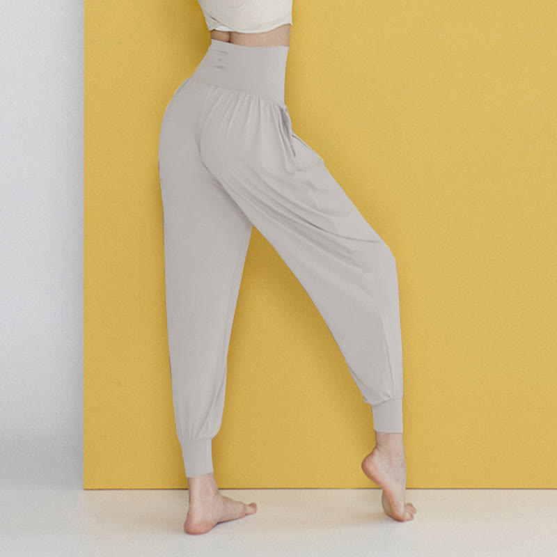 Buddha Stones Casual Plain High Waist Quick Drying Women's Leica Pants With Pockets - image 40