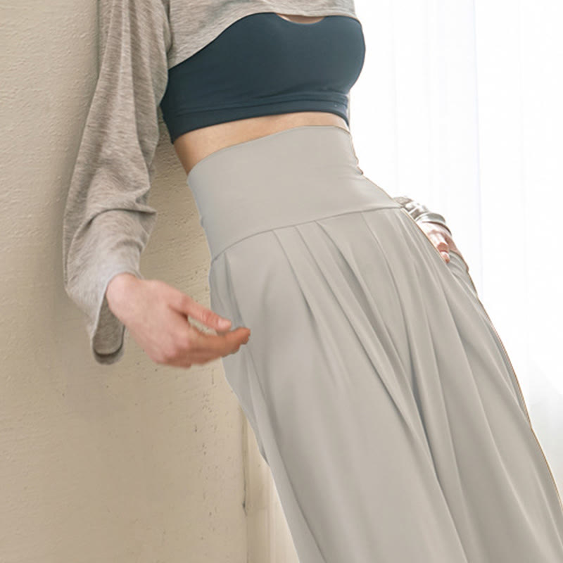 Buddha Stones Casual Plain High Waist Quick Drying Women's Leica Pants With Pockets - image 43