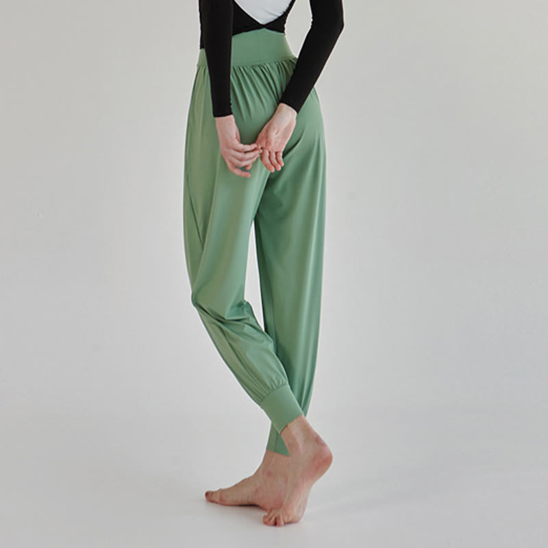Buddha Stones Casual Plain High Waist Quick Drying Women's Leica Pants With Pockets - image 32