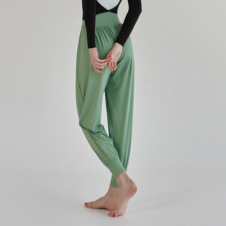 Buddha Stones Casual Plain High Waist Quick Drying Women's Leica Pants With Pockets - image 32