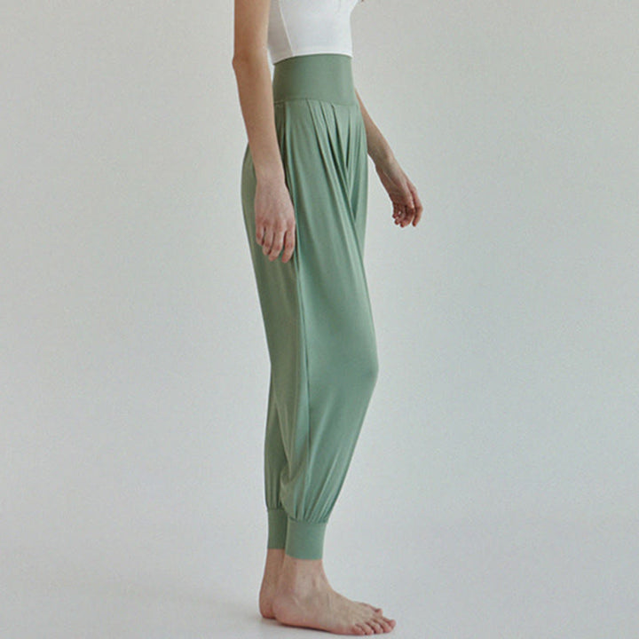 Buddha Stones Casual Plain High Waist Quick Drying Women's Leica Pants With Pockets - image 34