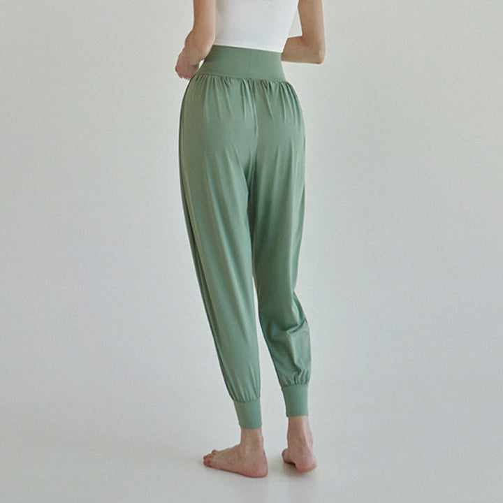 Buddha Stones Casual Plain High Waist Quick Drying Women's Leica Pants With Pockets - image 29