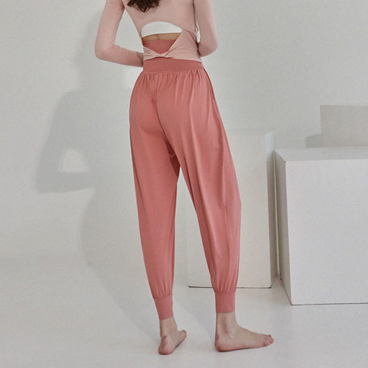 Buddha Stones Casual Plain High Waist Quick Drying Women's Leica Pants With Pockets - image 26