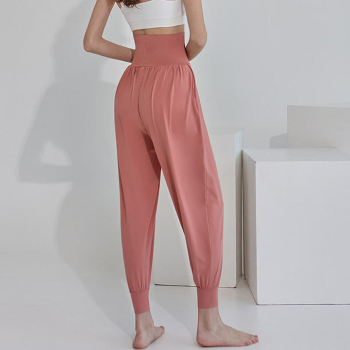 Buddha Stones Casual Plain High Waist Quick Drying Women's Leica Pants With Pockets - image 25