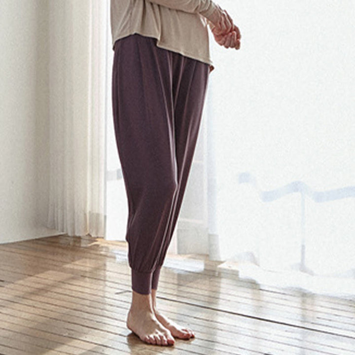 Buddha Stones Casual Plain High Waist Quick Drying Women's Leica Pants With Pockets - image 20
