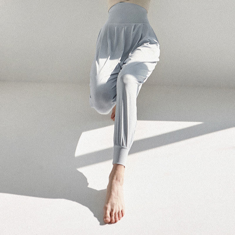 Buddha Stones Casual Plain High Waist Quick Drying Women's Leica Pants With Pockets - image 12