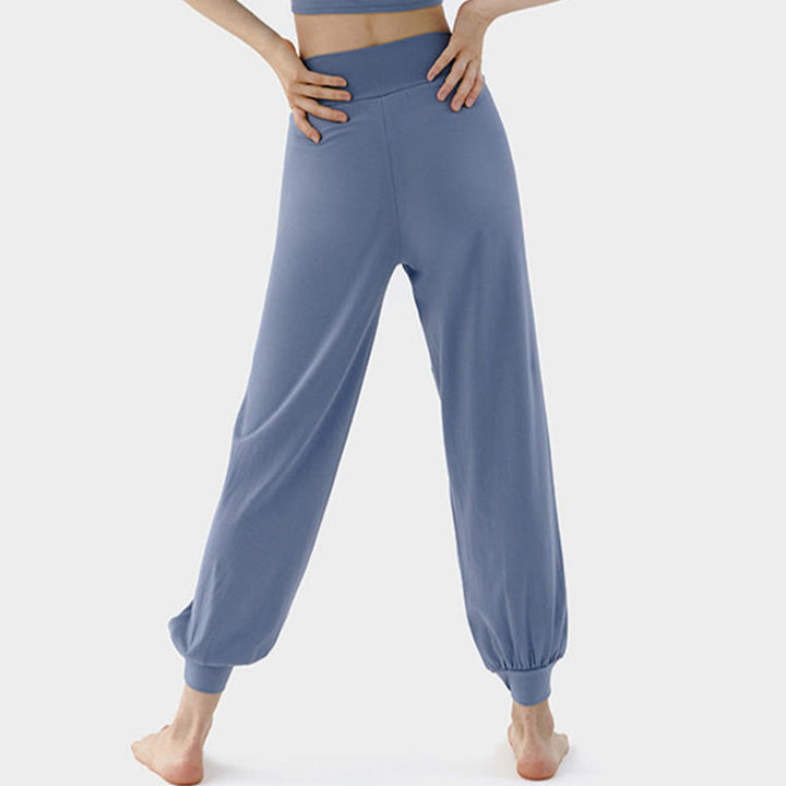 Buddha Stones Casual Plain High Waist Quick Drying Women's Leica Pants - image 12