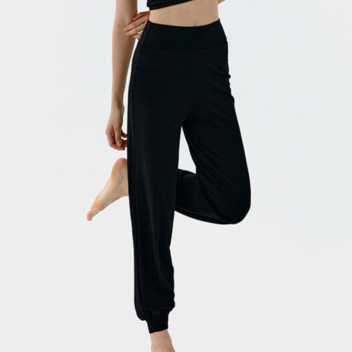 Buddha Stones Casual Plain High Waist Quick Drying Women's Leica Pants - image 17