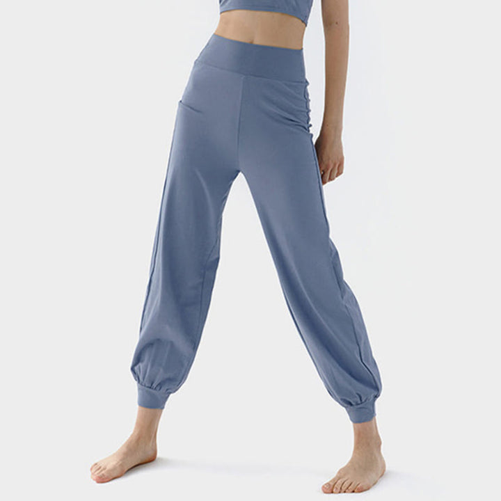 Buddha Stones Casual Plain High Waist Quick Drying Women's Leica Pants - image 13