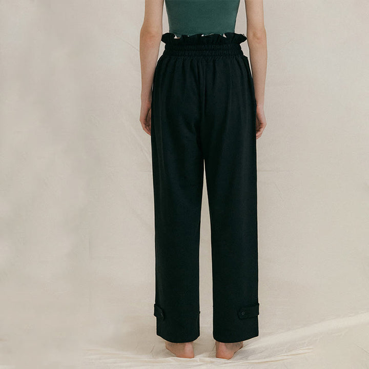 Buddha Stones Casual Buckle Loose Women's Spandex Pants With Pockets - image 12