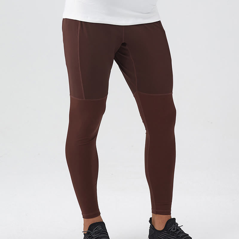 Buddha Stones High Waist Quick Dry Breathable Fitness Men's Leggings Pants With Zipper Pocket - image 14