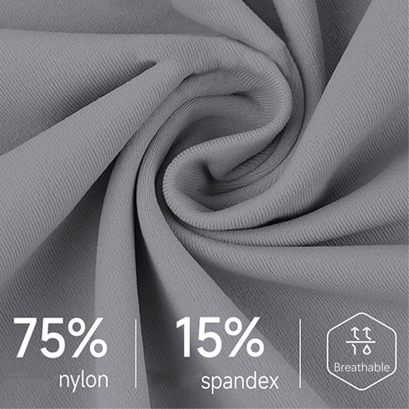 Buddha Stones Solid Color High Waist Elastic Breathable Sports Men's Leggings Pants With Back Zipper Pocket - image 5