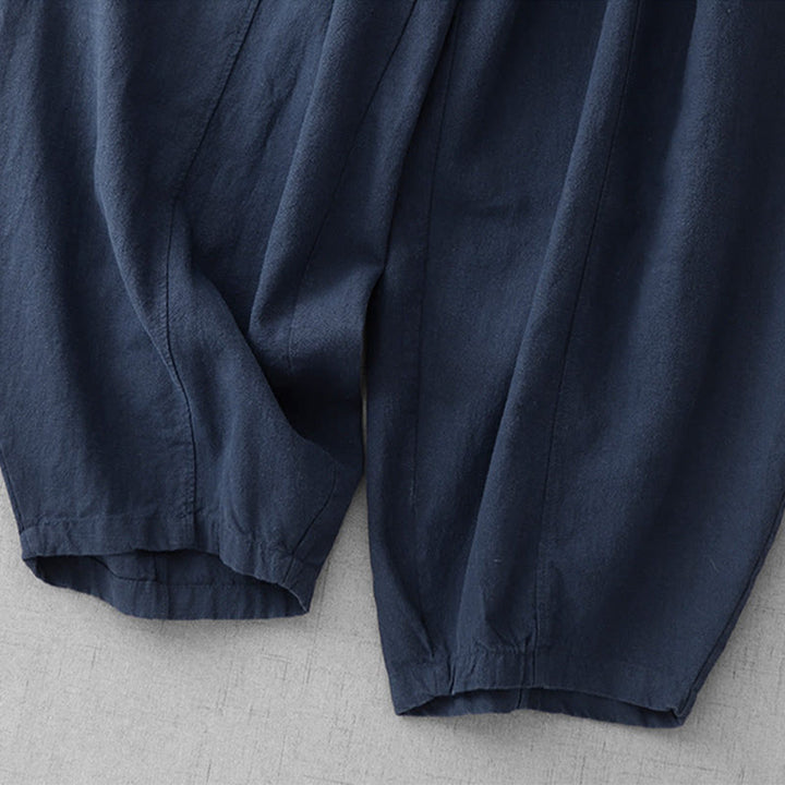 Buddha Stones Casual Plain 7-8 Length Women's Harem Pants With Pockets - image 25