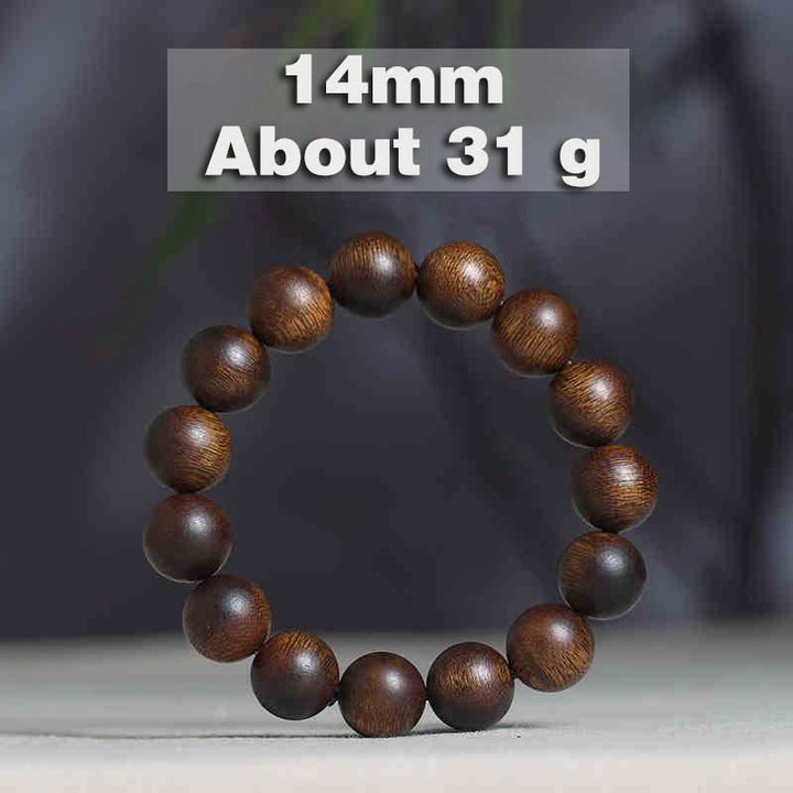 Buddha Stones Cambodia Qinan Agarwood Nine Points Sinking Water Balance Bracelet