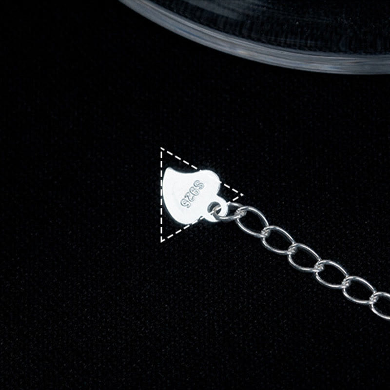 Buddha Stones 925 Sterling Silver Pearl Beads Protection Anklet - image 8