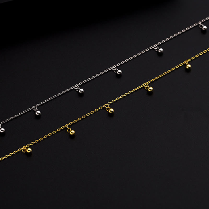 Buddha Stones 925 Sterling Silver Small Beads Charm Blessing Anklet - image 11