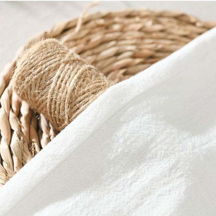 Buddha Stones Summer Casual Drawstring Ramie Linen Men's Pants With Pockets - image 7