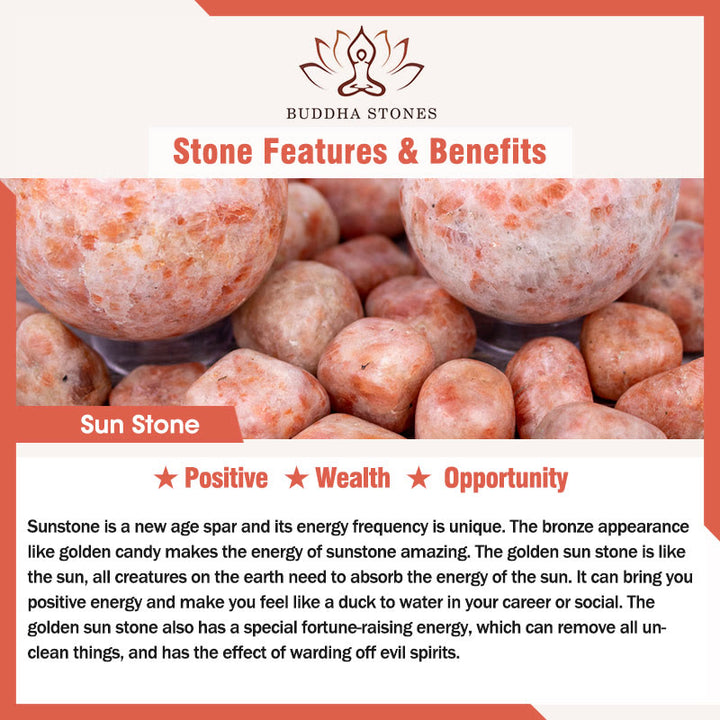 Buddha Stones Natural Sun Stone PiXiu Wealth Bracelet