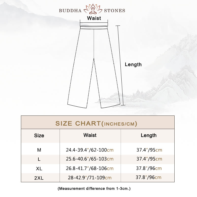 Buddha Stones 2Pcs Solid Color Midi Dress Wide Leg Pants Meditation Spiritual Zen Practice Yoga Dance Clothing - image 6