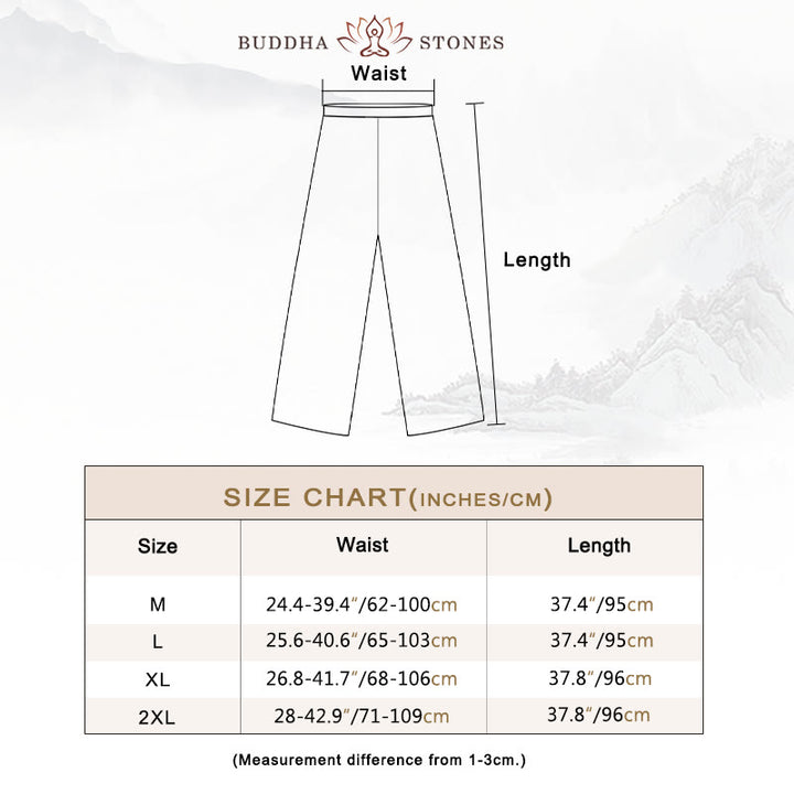 Buddha Stones 2Pcs Solid Color Midi Dress Wide Leg Pants Meditation Spiritual Zen Practice Yoga Dance Clothing - image 6