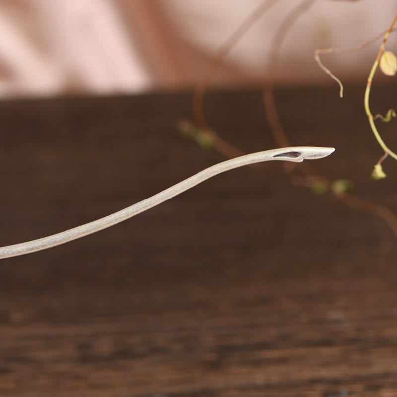 Buddha Stones 925 Sterling Silver Phoenix Tassels Protection Hairpin - image 12