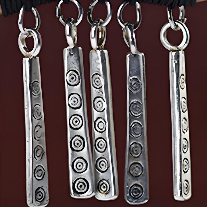 Buddha Stones Silver Tassel Green Sandalwood Soothing Hairpin