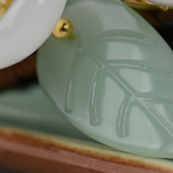 Buddha Stones Grain Wood Liuli Magnolia Flowers Pearl Protection Hairpin