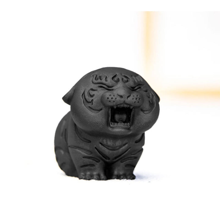 Buddha Stones Mini Cute Tiger Iron Powder Rust Cast Resin Statue Home Decoration - image 28