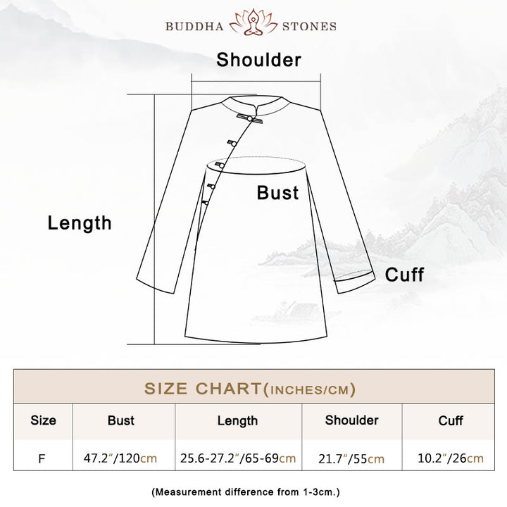 Buddha Stones Ramie Linen Blouse Women Shirt Top Chinese Hanfu Style Clothing - image 4