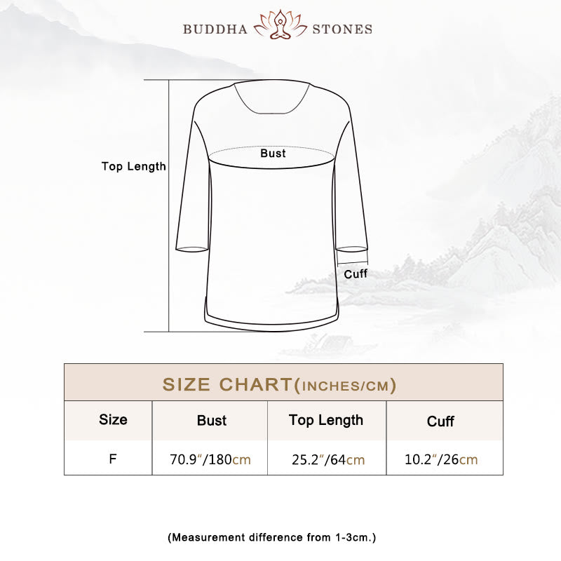 Buddha Stones Solid Color Three Quarter Sleeve Top Loose Tee T-Shirt - image 4