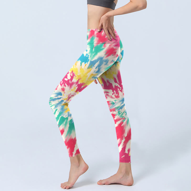 Buddha Stones Spiral Shape Print Exercise Leggings Women's Yoga Pants - image 3