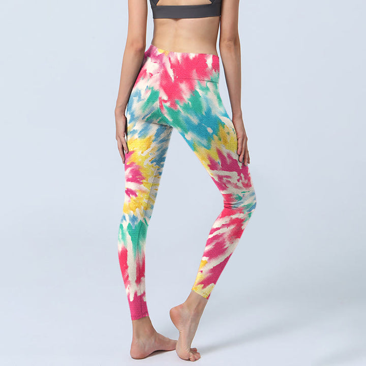 Buddha Stones Spiral Shape Print Exercise Leggings Women's Yoga Pants - image 3