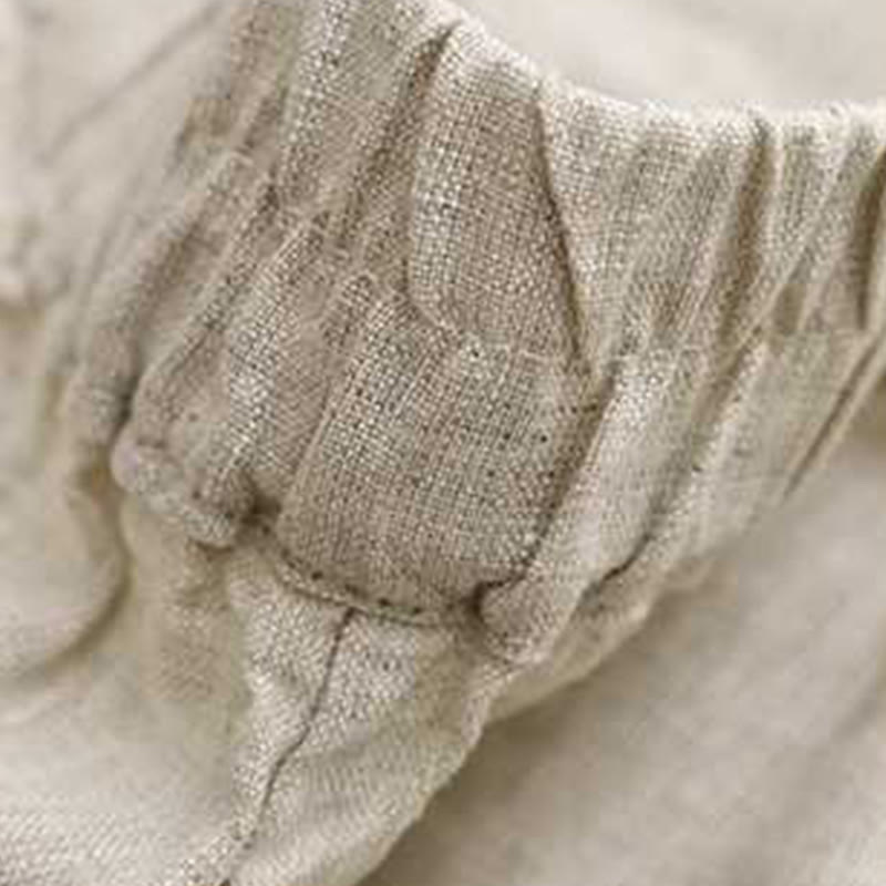 Buddha Stones Summer Casual Solid Color Zipper Button Acrylic Fiber Frog Button Women's Shorts With Pockets - image 15