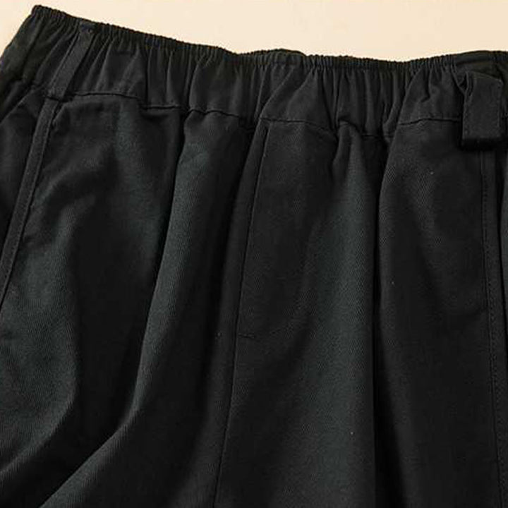 Buddha Stones Summer Casual Loose Plain Cotton Women's Shorts With Pockets - image 25