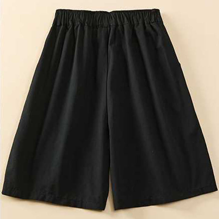 Buddha Stones Summer Casual Loose Plain Cotton Women's Shorts With Pockets - image 22