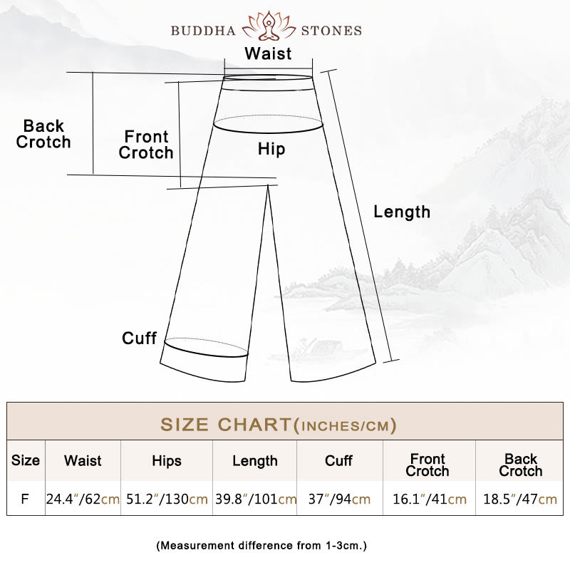 Buddha Stones Frog-Button Sleeveless Cami Midi Dress Ramie Linen Wide Leg Pants With Pockets - image 37