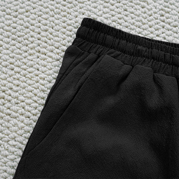 Buddha Stones Summer Plain Color Splicing Design Cotton Linen Women's Pants With Pockets - image 10