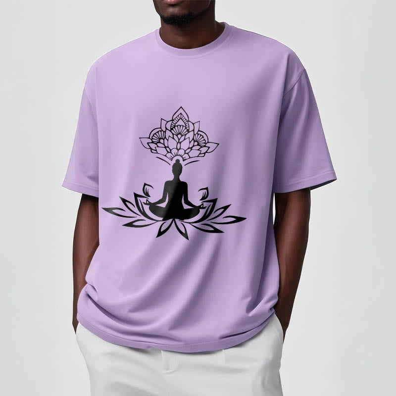 Buddha Stones Lotus Flower Meditation Buddha Tee T-shirt - image 17