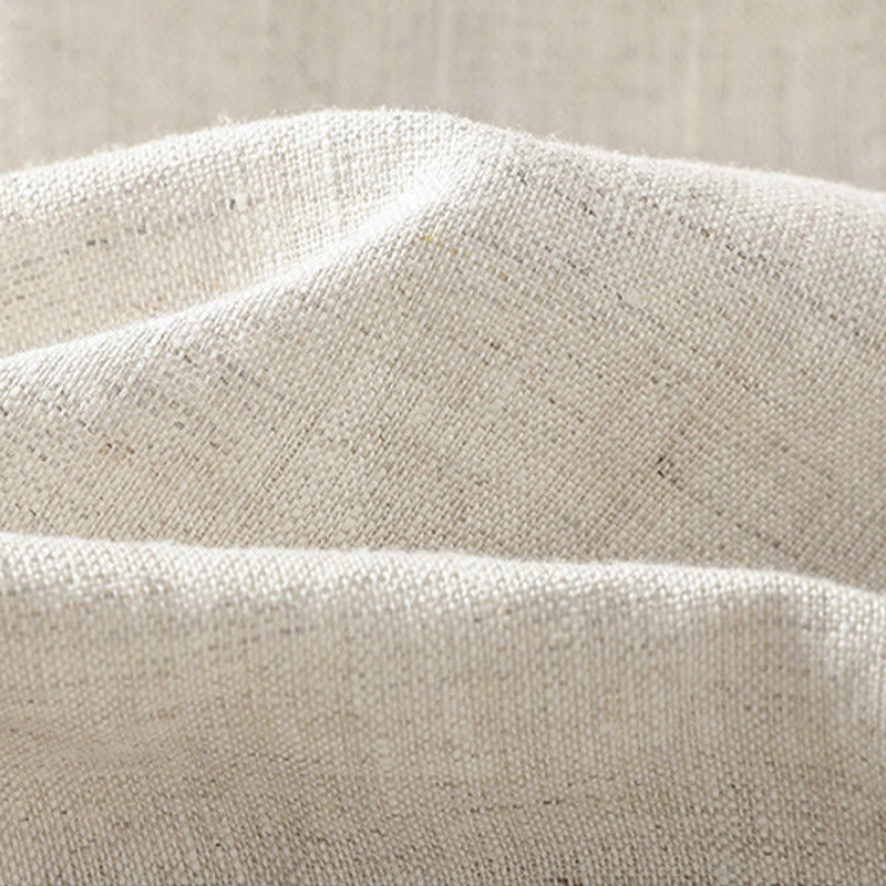 Buddha Stones Casual Plain Lace Side Design 7-8 Length Cotton Linen Women's Harem Pants With Pockets - image 22