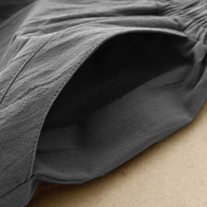 Buddha Stones Daily Plain Elastic Waistband Women's Pants With Pockets - image 6