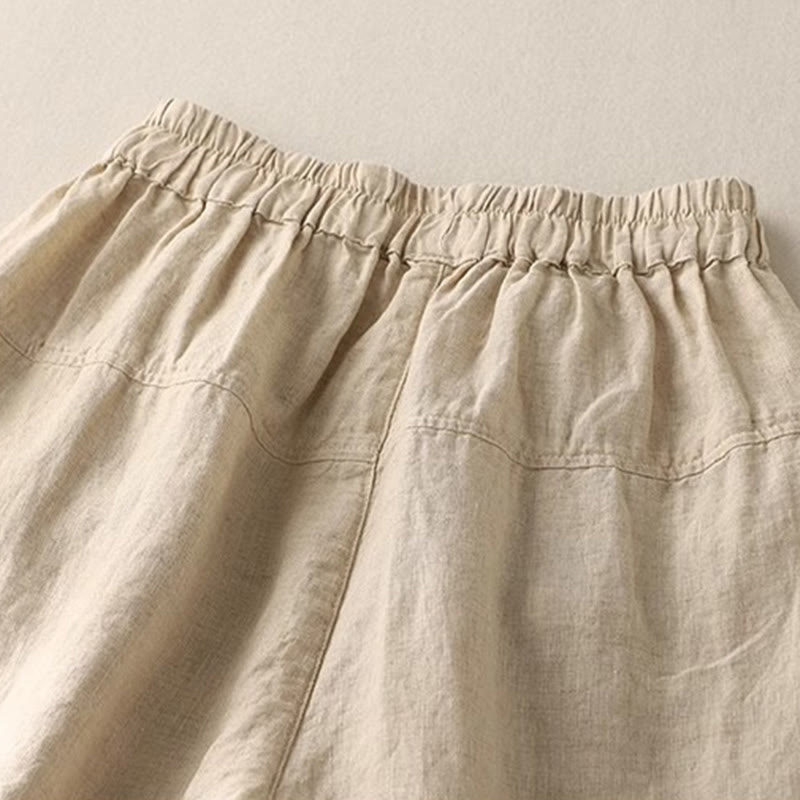 Buddha Stones Commute Color Contrast Drawstring 7-8 Length Women's Pants With Pockets - image 10