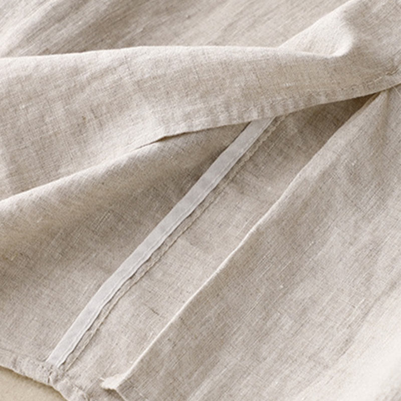 Buddha Stones Vintage Solid Embroidery Drawstring Women's Skirt With Pockets - image 9