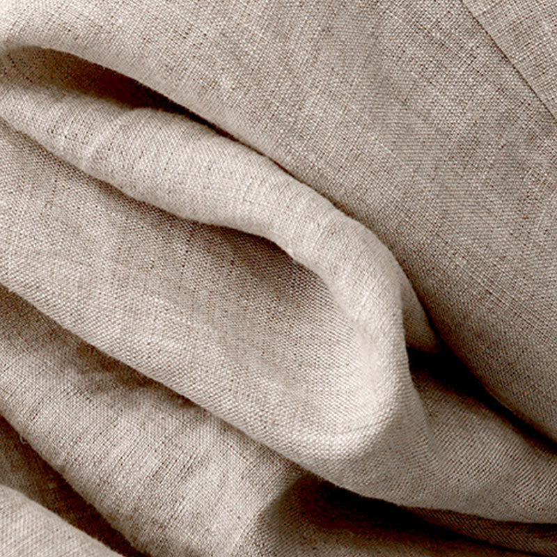 Buddha Stones Vintage Casual Plain Side Slit Elastic Waist Cotton Linen Women's Skirt With Pockets - image 5