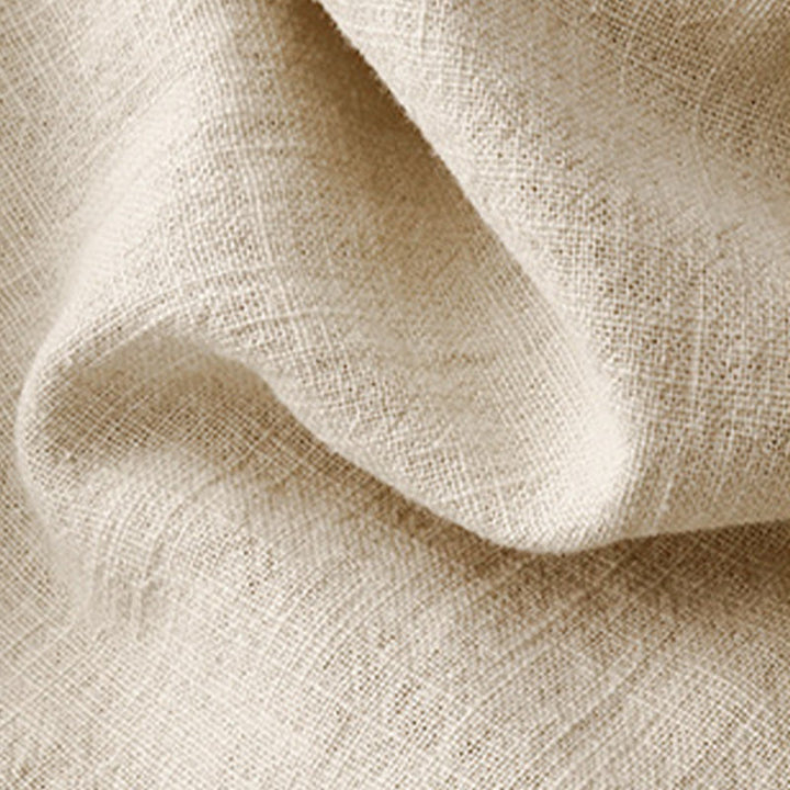 Buddha Stones Casual Plain  Women's Crew Neck Design Loose Half Sleeve Cotton Linen T-shirt - image 4