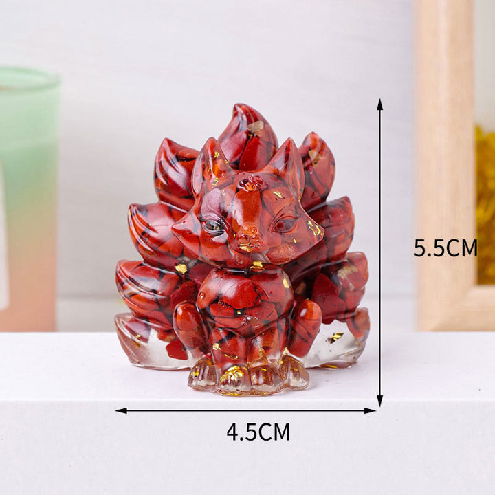 Buddha Stones Small Various Stone Strawberry Quartz Amethyst Green Aventurine Nine Tailed Fox Healing Home Decoration - image 15