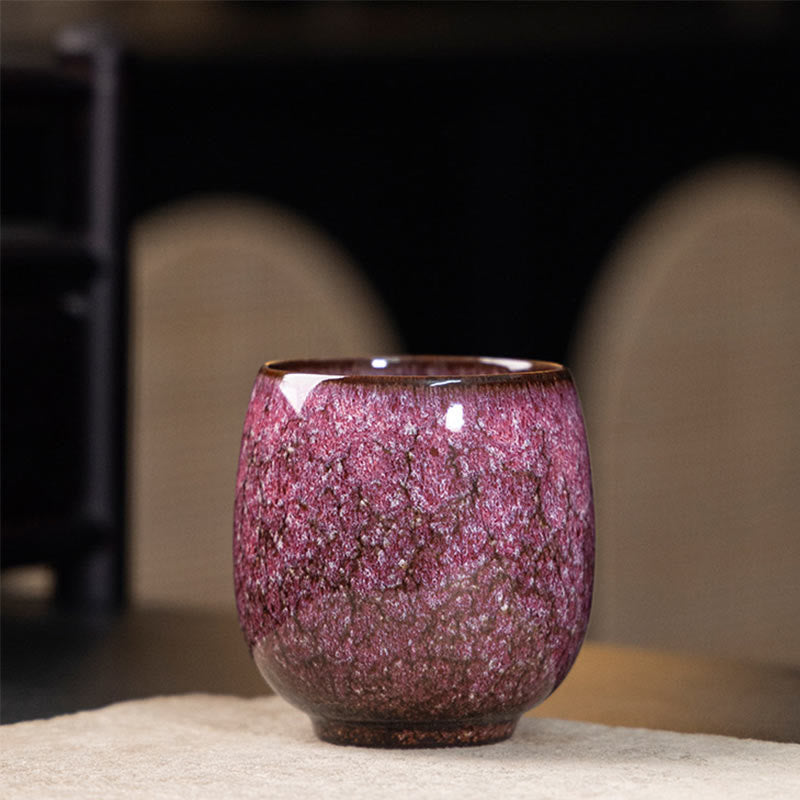 Buddha Stones Handmade Small Chinese Jianzhan Kiln Change Ceramic Teacup Kung Fu Tea Cup 150ml