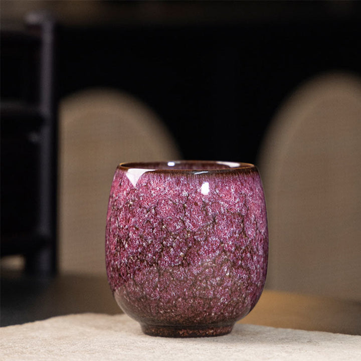 Buddha Stones Handmade Small Chinese Jianzhan Kiln Change Ceramic Teacup Kung Fu Tea Cup 150ml