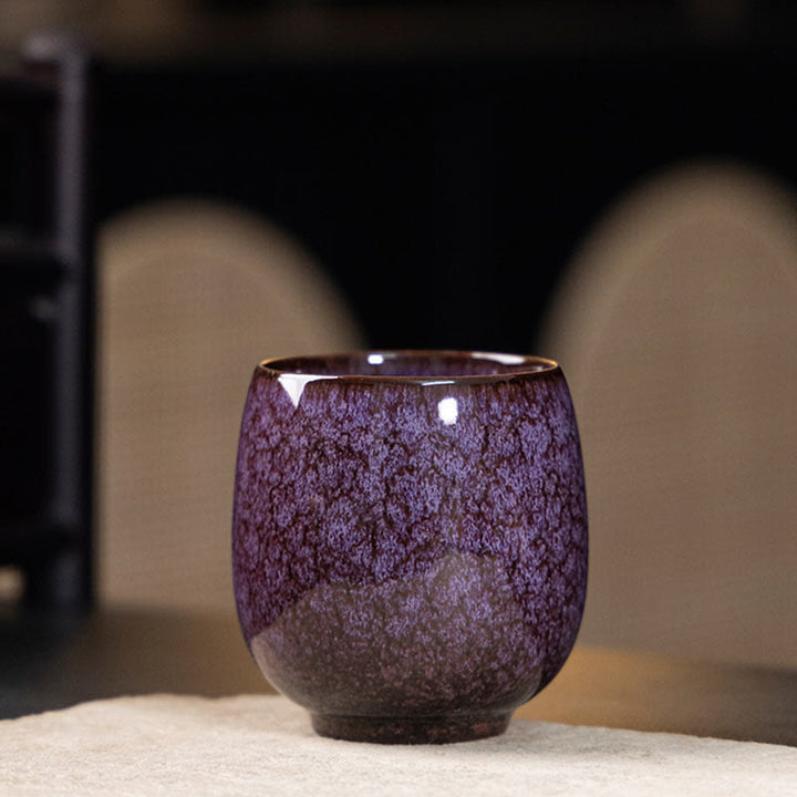 Buddha Stones Handmade Small Chinese Jianzhan Kiln Change Ceramic Teacup Kung Fu Tea Cup 150ml